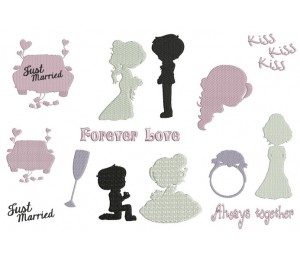 Stickserie - Just Married